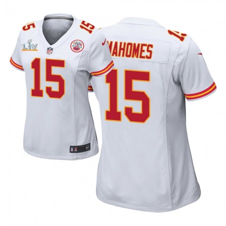 Kansas City Chiefs Tröjor Patrick Mahomes 15 Nike Vit 2021 Super Bowl LV - Dame Kansas City Chiefs Tröjor Patrick Mahomes 15 Nike Vit 2021 Super Bowl LV - Dame